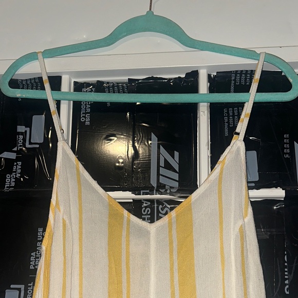 Billabong White and Yellow Striped Romper - Picture 3 of 12